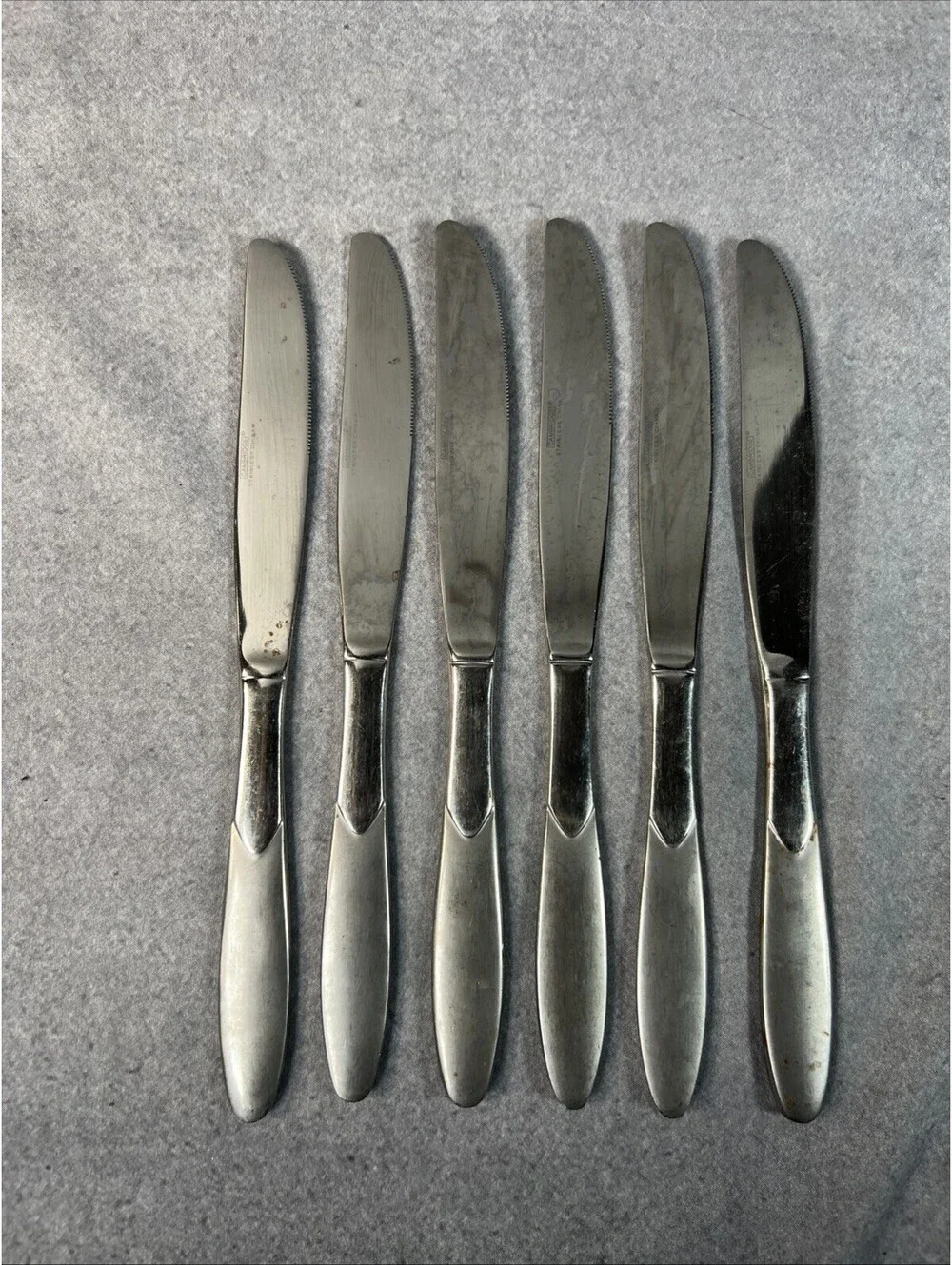4 Dinner Forks Cambridge Silver Crescent Stainless Flatware 7 5/8